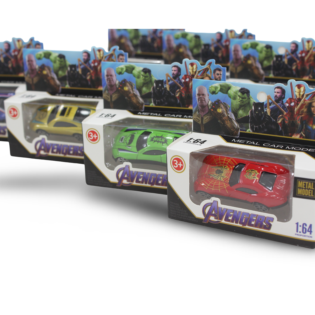 Metal Car Models 1:64 Scale Marvel Avengers (1 Pcs)