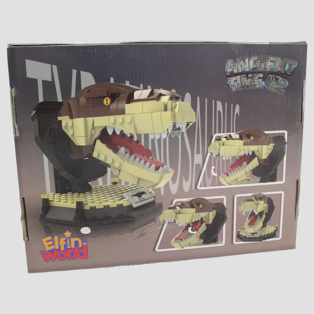 Elfin World Jurassic Dinosaur Rex Building Blocks - 304 Pcs
