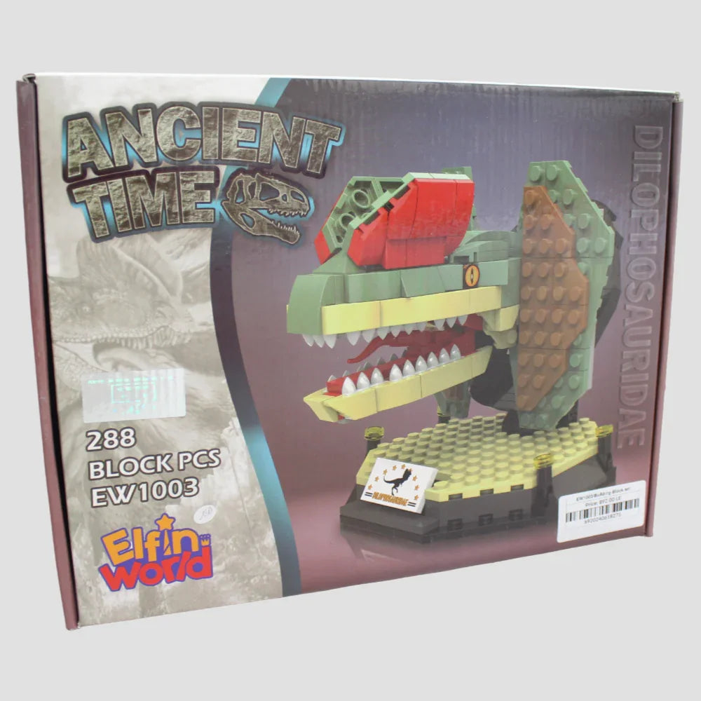 Jurassic Dinosaur Dilophosaurus Building Blocks - 288 Pcs