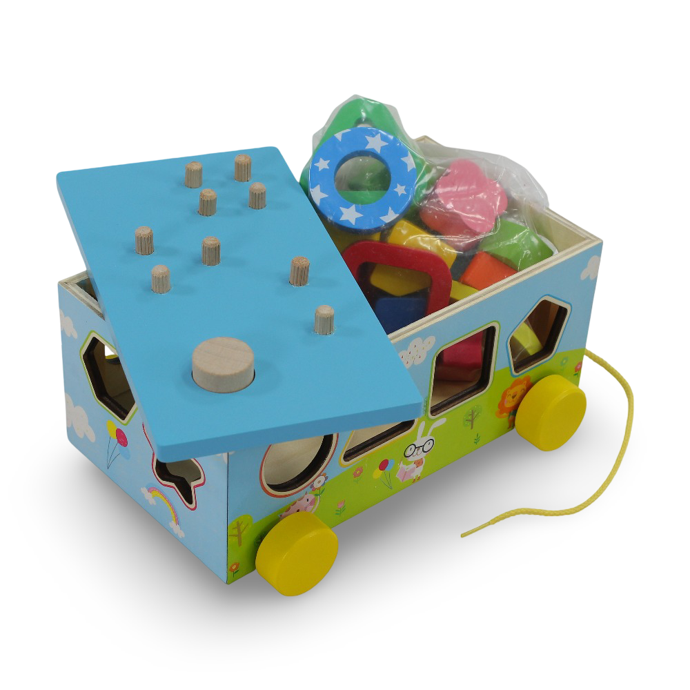 Digital Building Block Car Toy