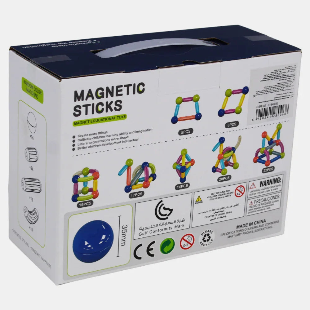 Magnetic Toy Set – 60 Pieces