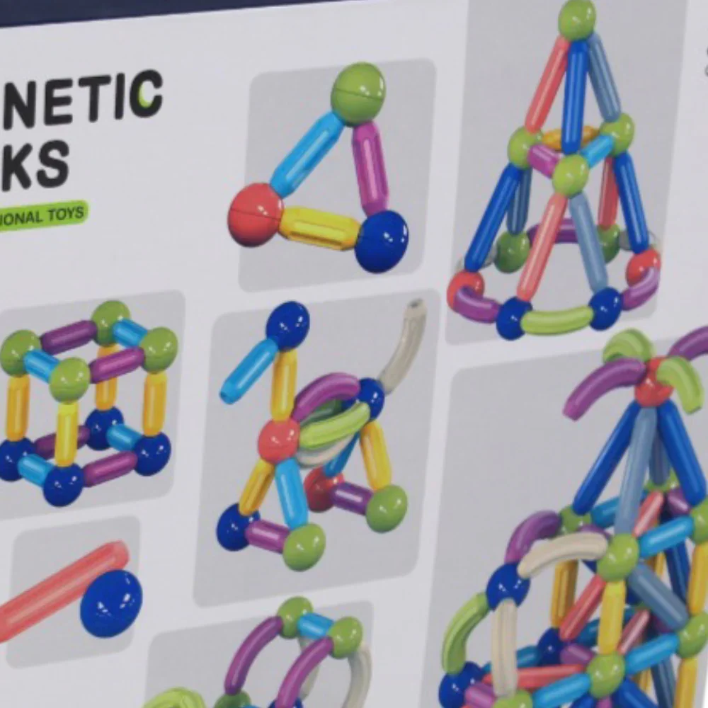 Magnetic Toy Set – 120 Pieces
