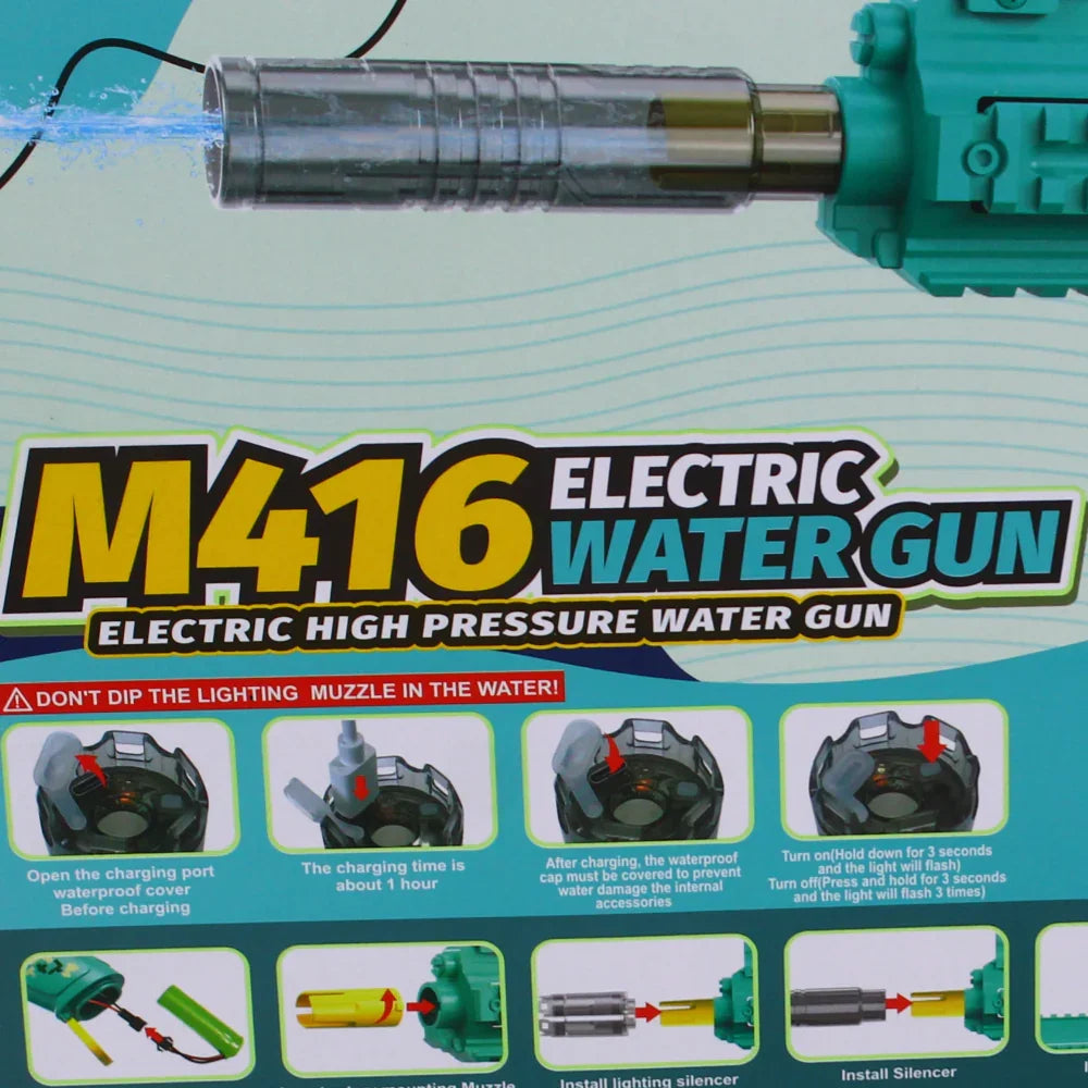 M416 Electric Water Gun (Aqua)