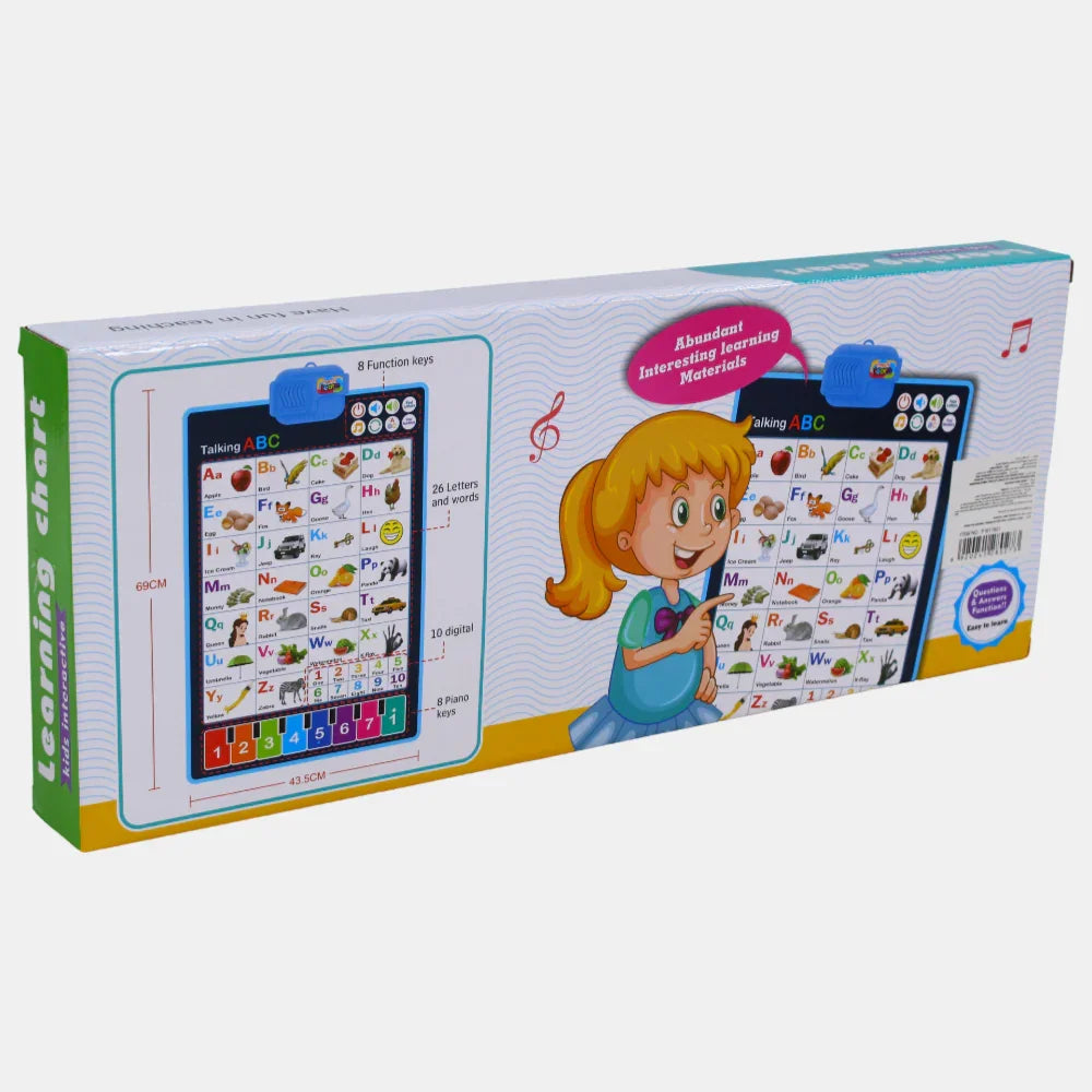 Interactive Educational Wall Chart – Talking ABC Alphabet for Kids