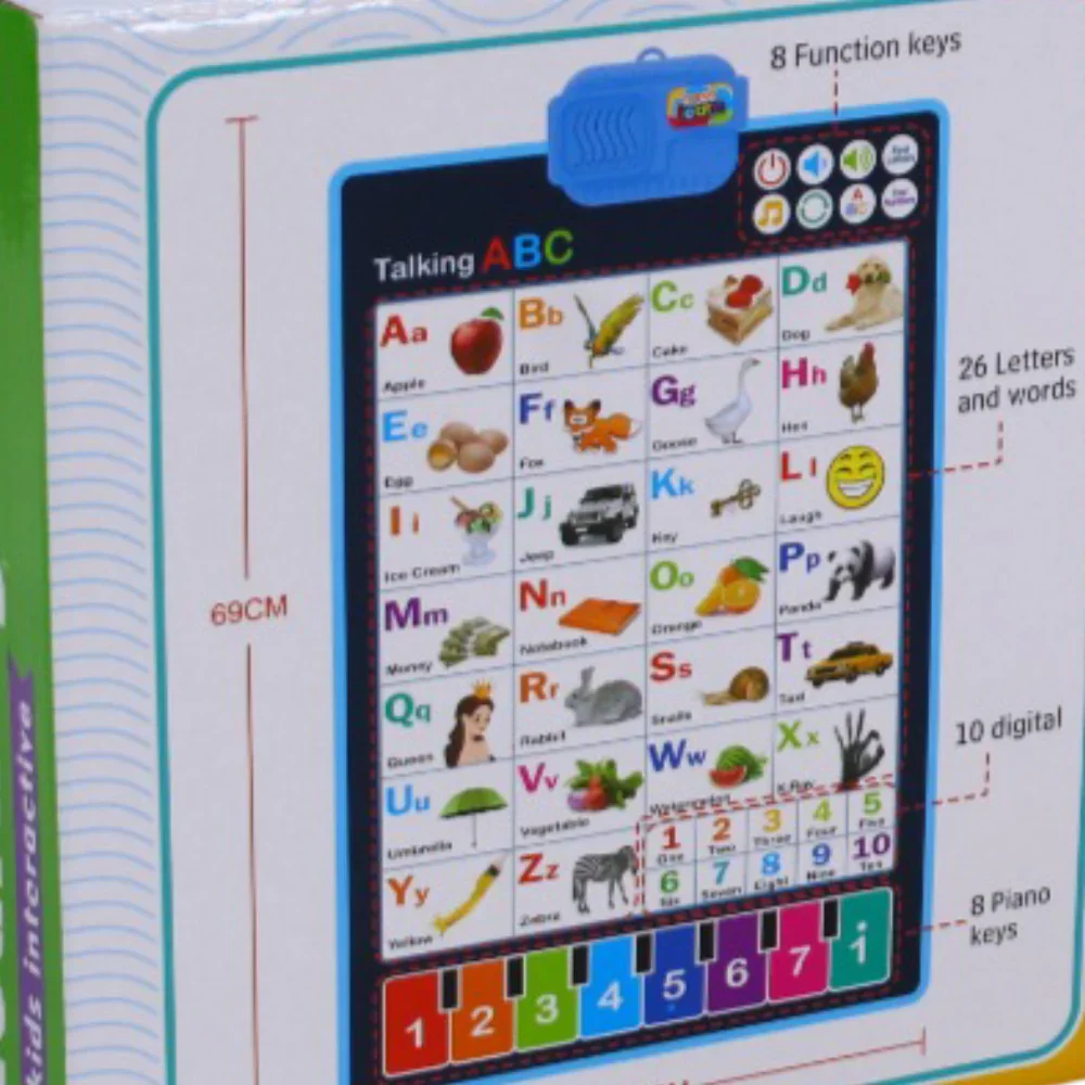 Interactive Educational Wall Chart – Talking ABC Alphabet for Kids