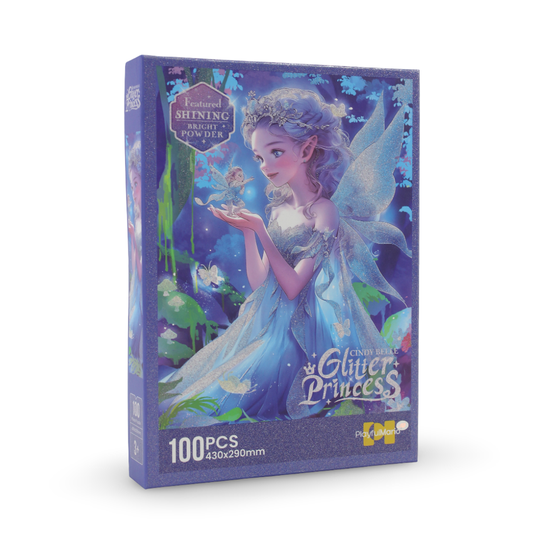 Cindy Princess Glitter Jigsaw Puzzle – 100 Pcs