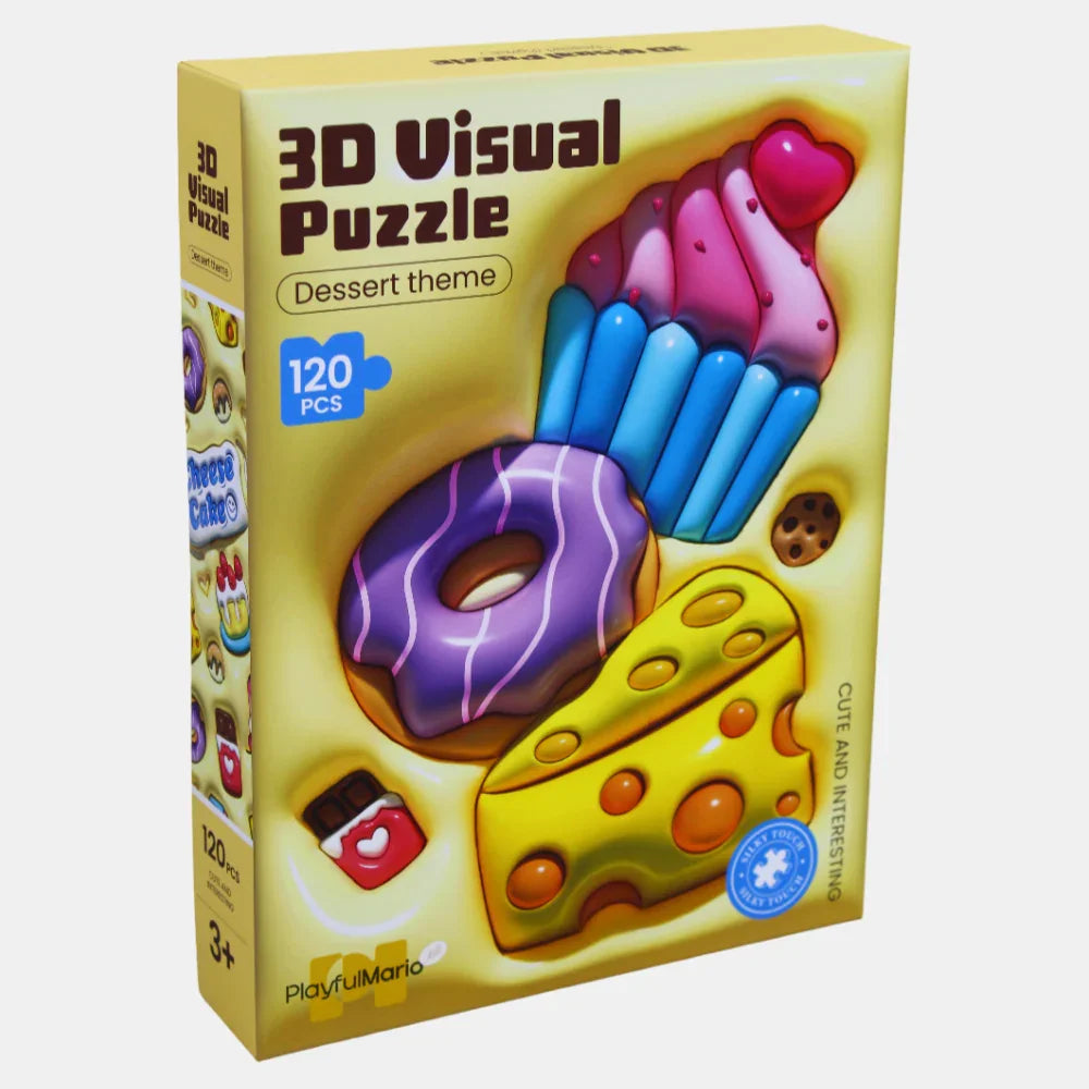 3-D Visual Puzzle - Dessert Theme