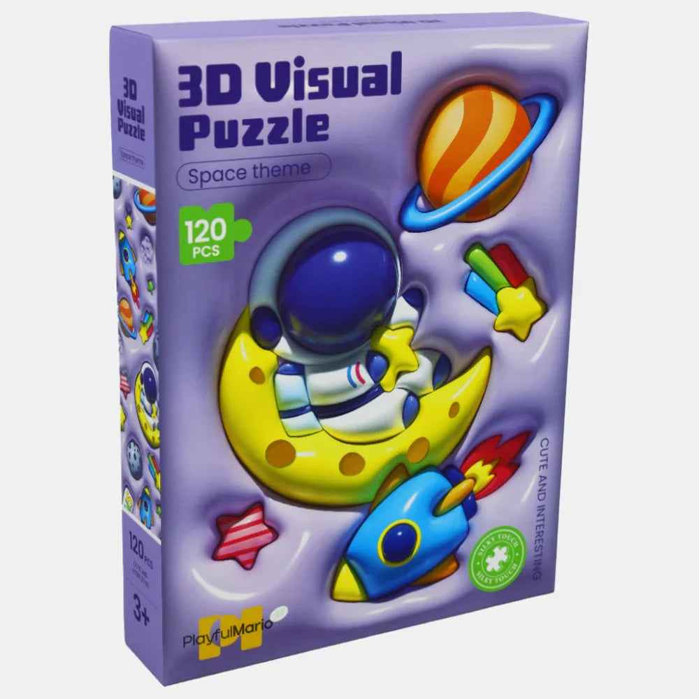 3-D Visual Puzzle - Space Theme