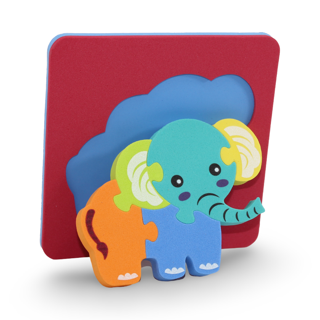 Multicolor Elephant 3D Wooden Puzzle - Toys - OKO