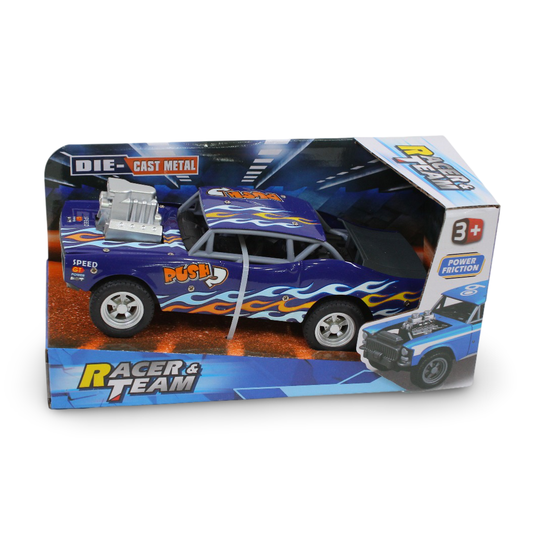 Racer & Team Die-Cast metal Toy Car – Blue - Toys