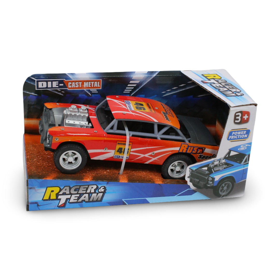Racer & Team Die-Cast metal Toy Car – Red - Toys - Egypt