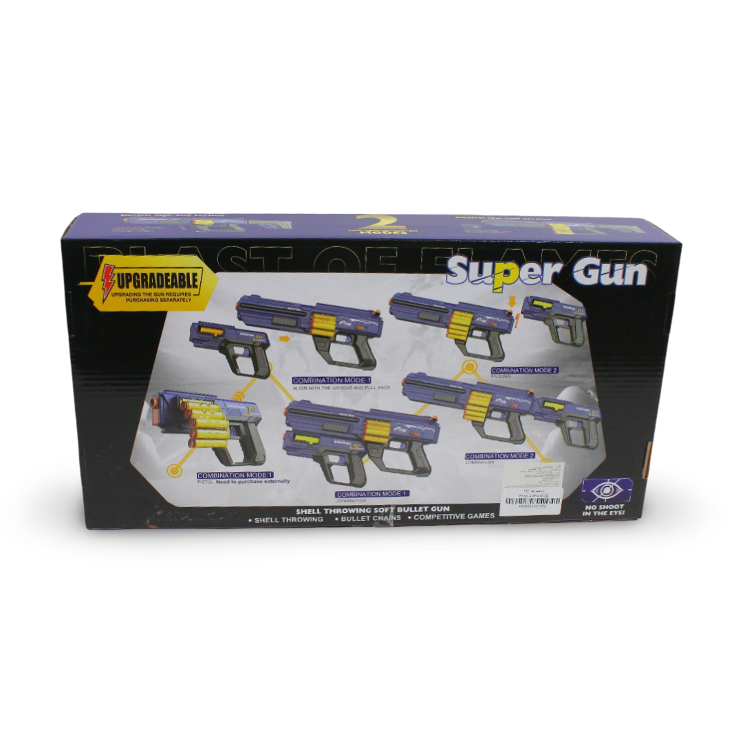 Upgradeable Super Gun with Soft Bullet - Toys - Egypt