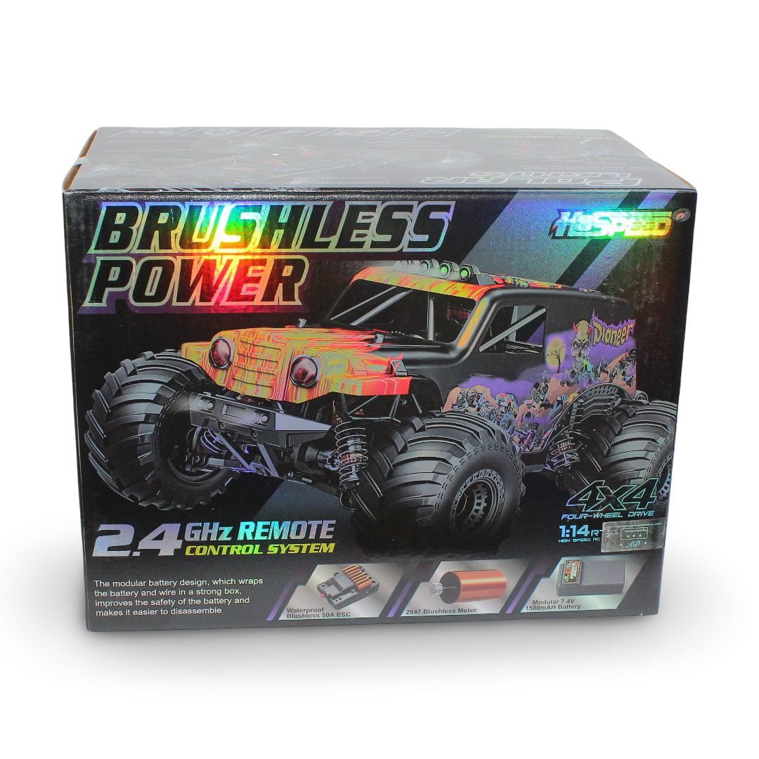 Hospeed 1:14 Scale Brushless RC Monster Truck - Toys