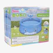 Sun Club 3D Whale Spray Pool - 175cm X 62cm