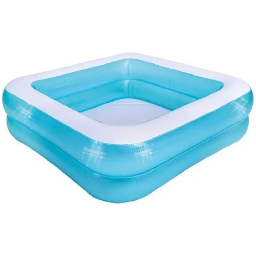 Mosaic Square 2-Ring Pool – Stylish Fun for Summer Play
