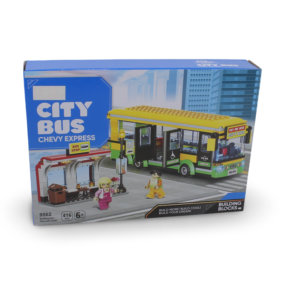 City Bus Chevy Express Building Blocks Set - 416 Pcs - Toys - OKO