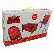 3-in-1 Baby Play House – Red