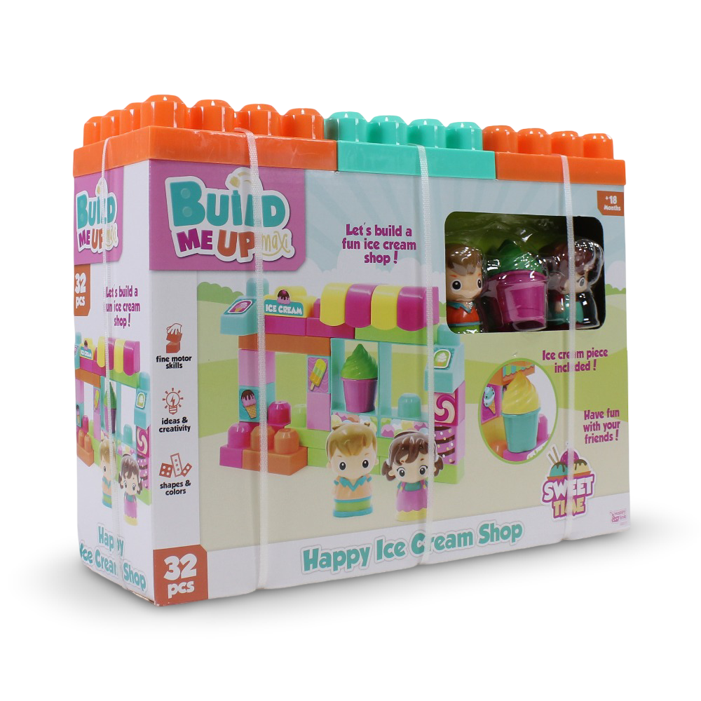 Build Me Up Max – Happy Ice Cream Shop (32 Pieces) - Toys - OKO