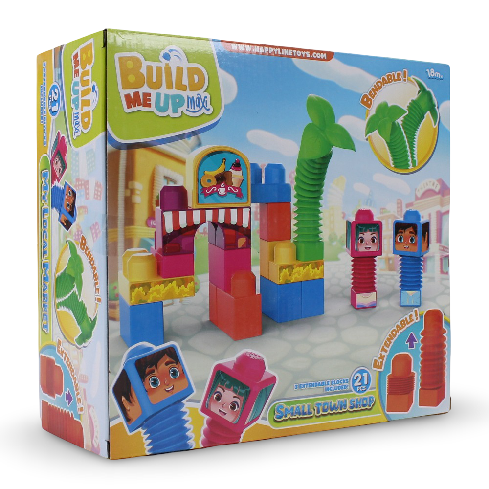 Happy Line Build Me Up My Local Market - 21 Pcs