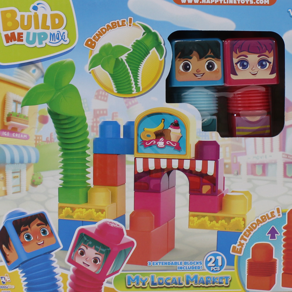 Happy Line Build Me Up My Local Market - 21 Pcs