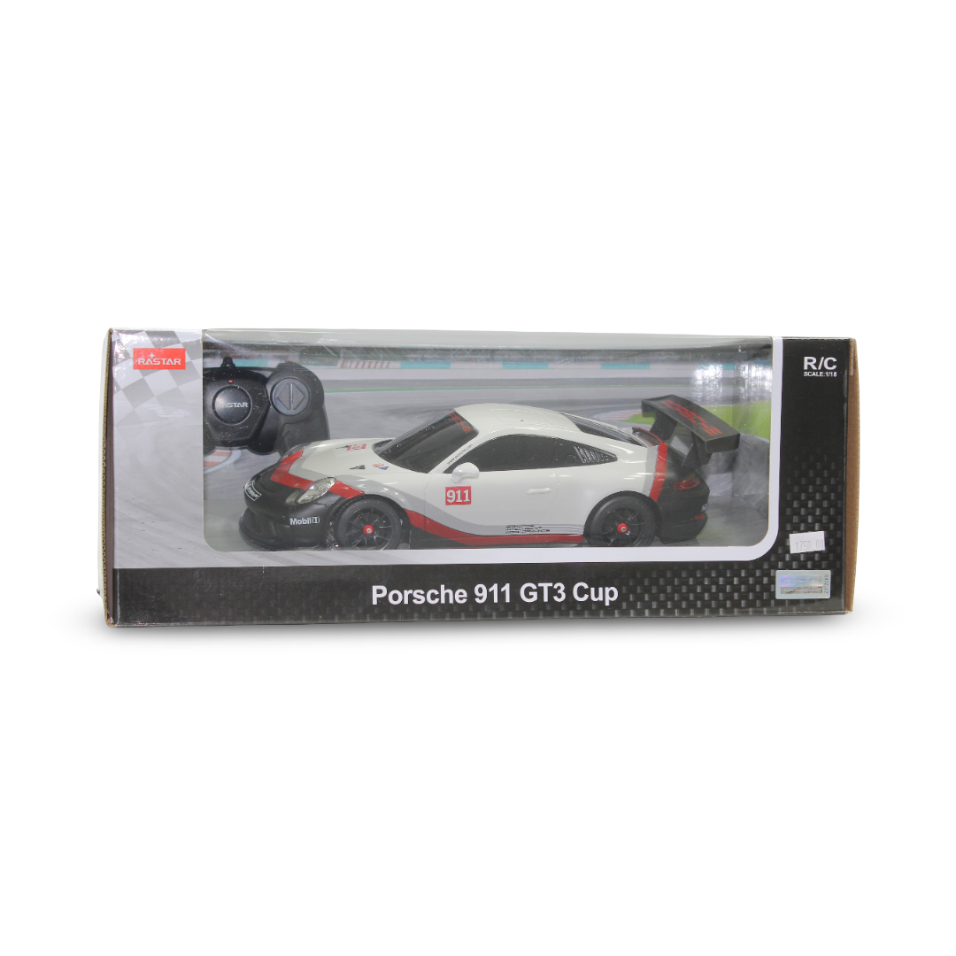 Rastar 1:18 Scale RC Porsche 911 GT3 Cup – White