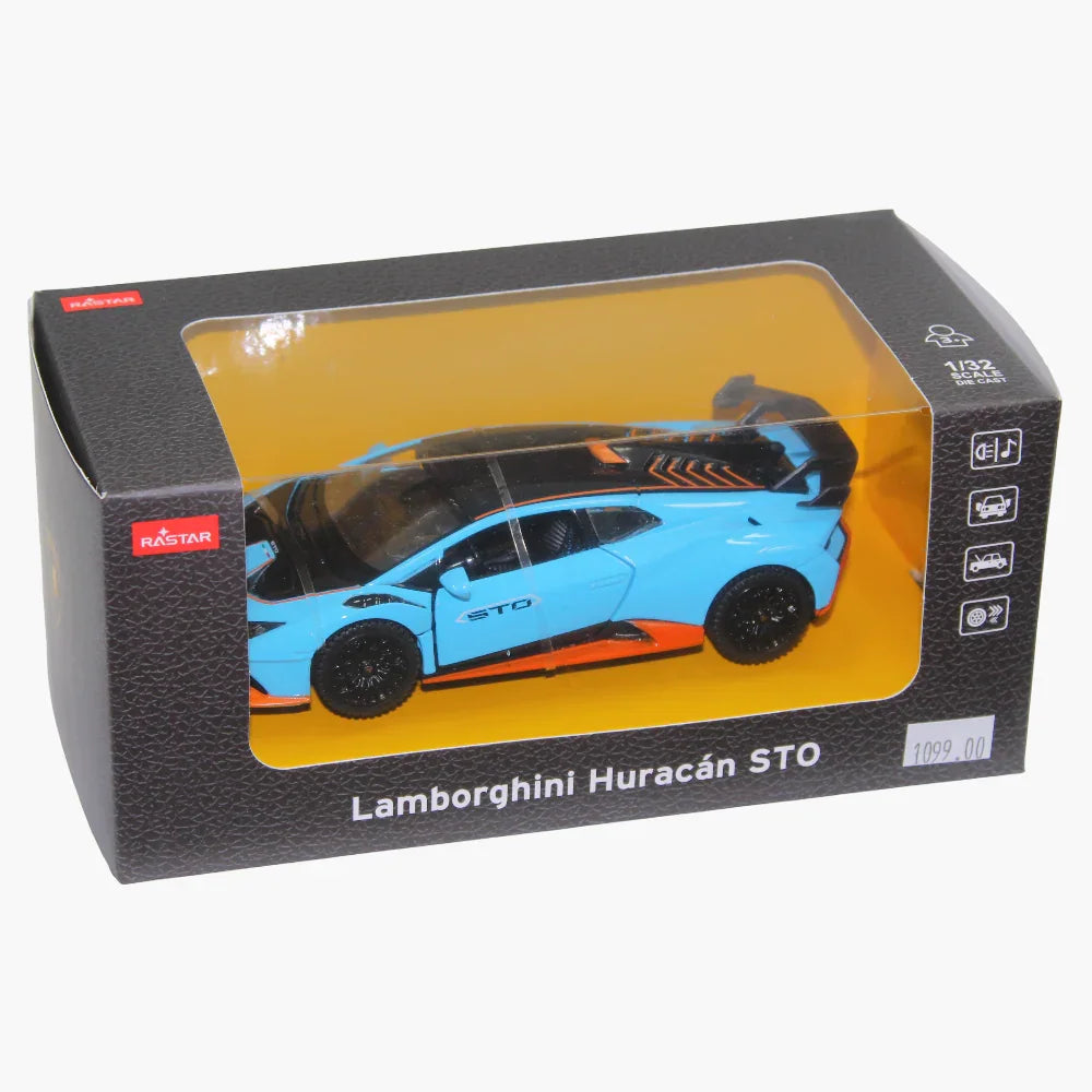 Lamborghini Huracán STO Die-Cast Car - Light Blue - Toys - Rastar