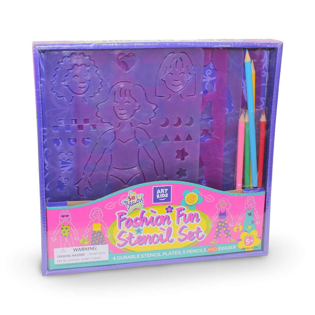 Art Kids So Beauty Fashion Fun Stencil Set - Toys