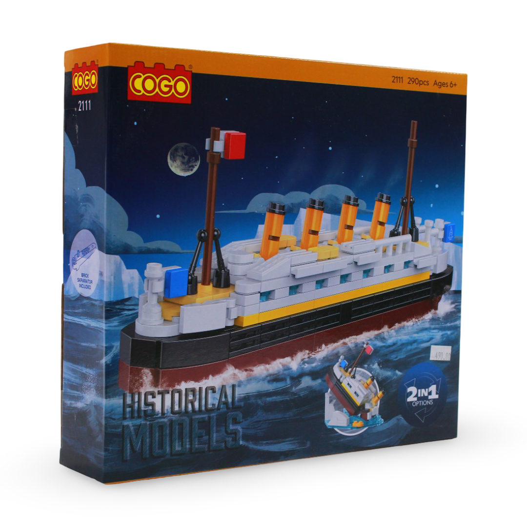 Cogo Historical Models Titanic Set – 289 Pcs