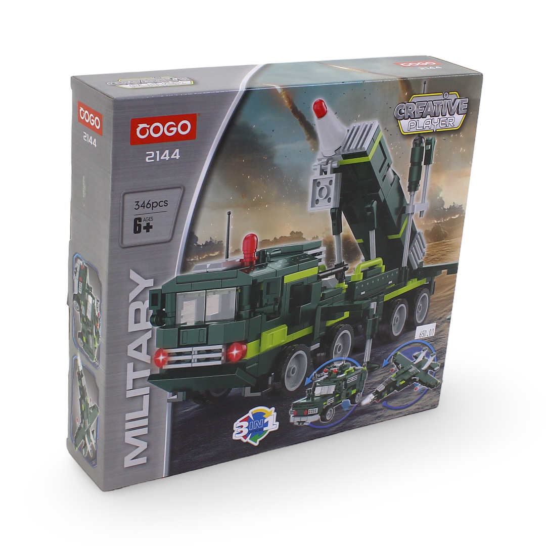 Cogo Creative Player 3-in-1 Military Building Block Set – 346 Pcs