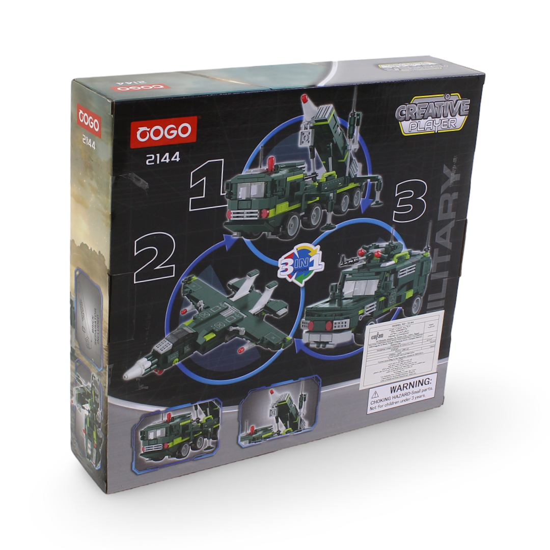 Cogo Creative Player 3-in-1 Military Building Block Set – 346 Pcs