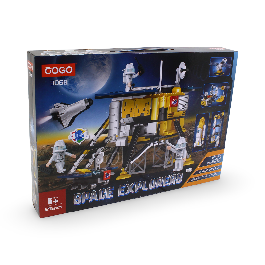 Cogo Space Explorers 4-in-1 Building Block Set – 595 Pcs