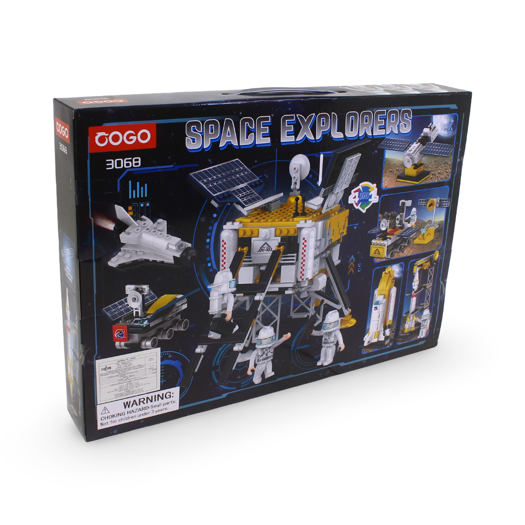 Cogo Space Explorers 4-in-1 Building Block Set – 595 Pcs