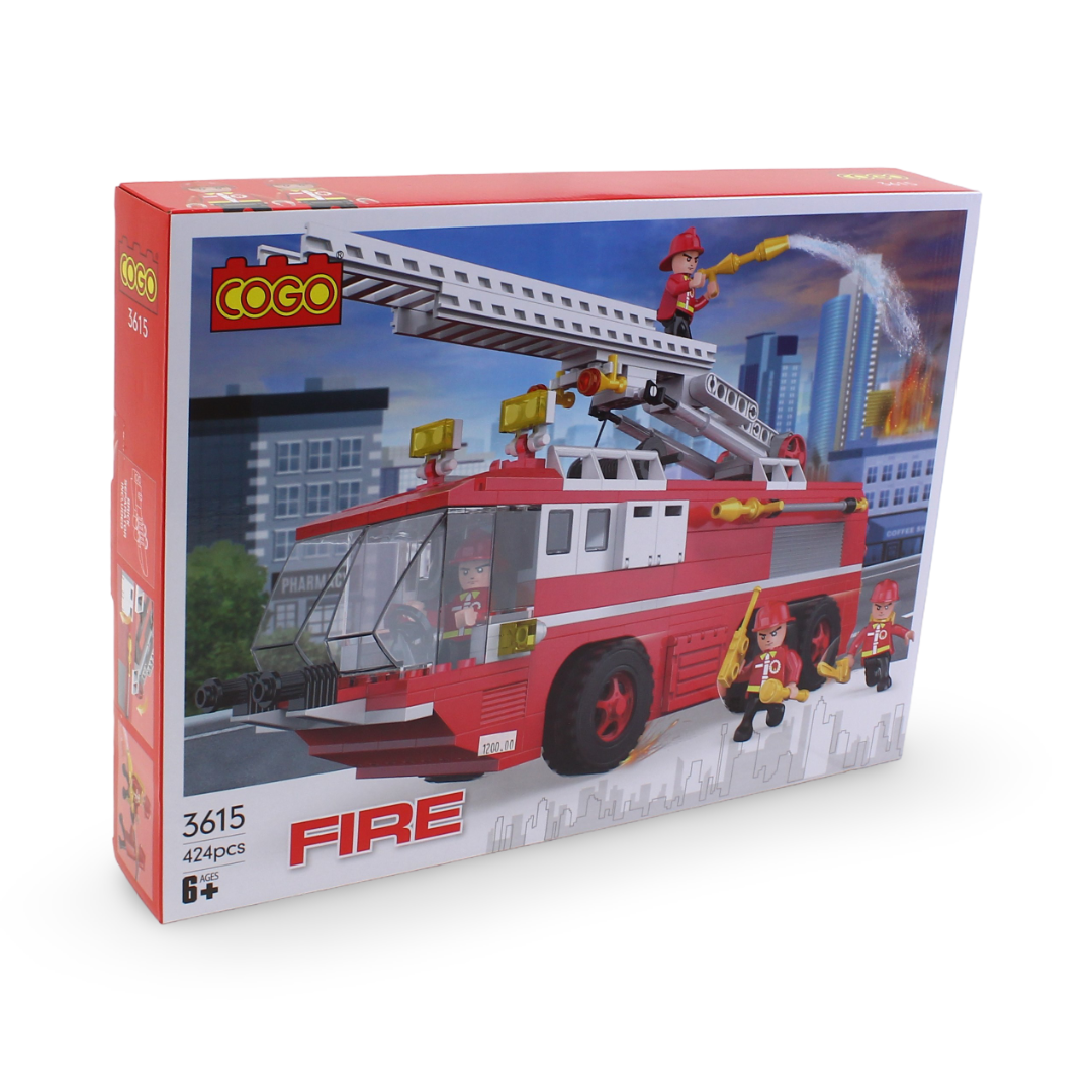 Cogo Fire Truck Building Block Set – 424 Pcs