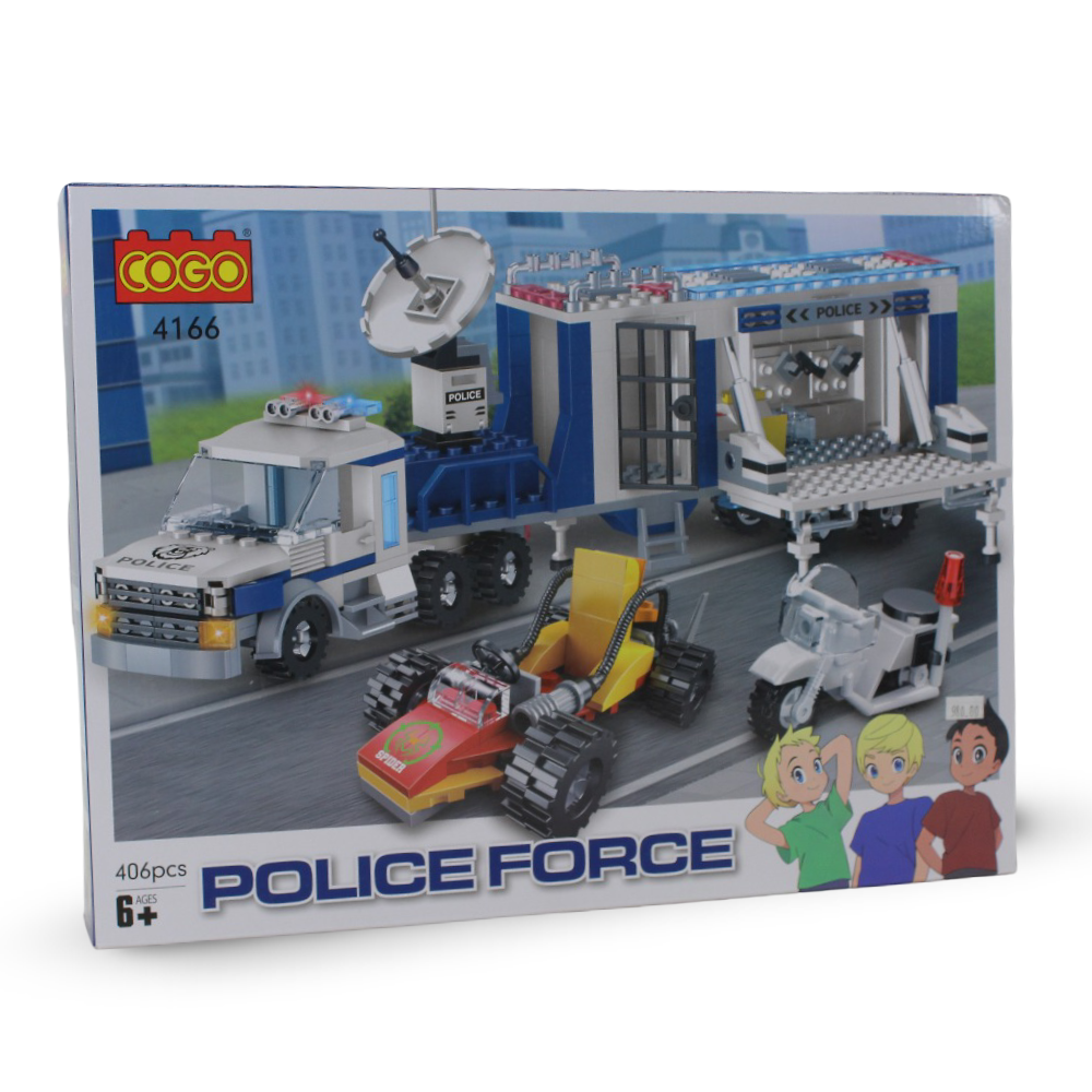 Cogo Police Force Building Block Set – 406 Pcs - Toys