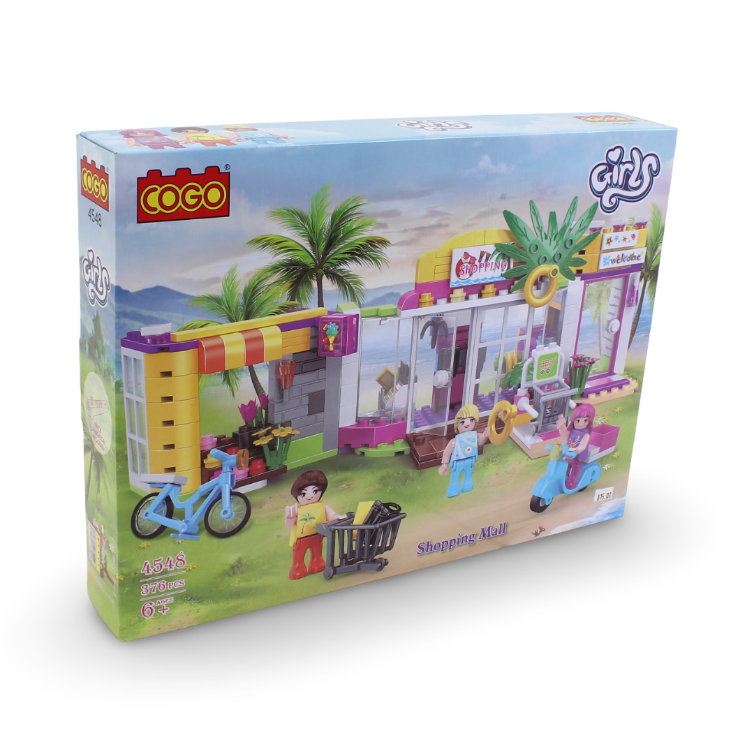 Cogo Girls Shopping Mall Building Block Set – 376 Pcs