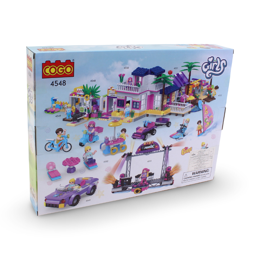 Cogo Girls Shopping Mall Building Block Set – 376 Pcs