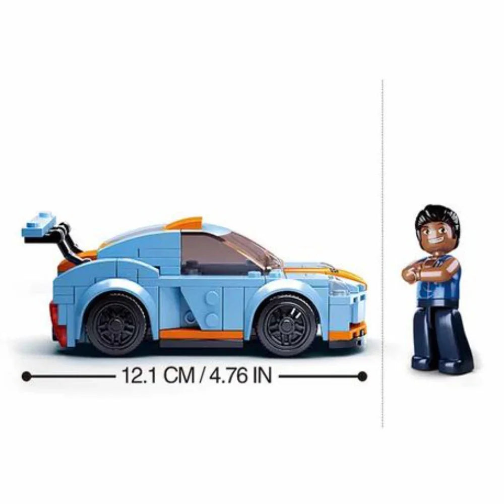 Sluban Car Club Leopard Racing Car Building Blocks Set - 148 Pcs
