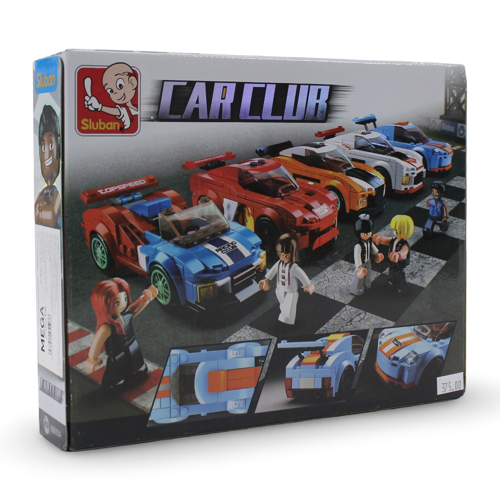 Sluban Car Club Leopard Racing Car Building Blocks Set - 148 Pcs