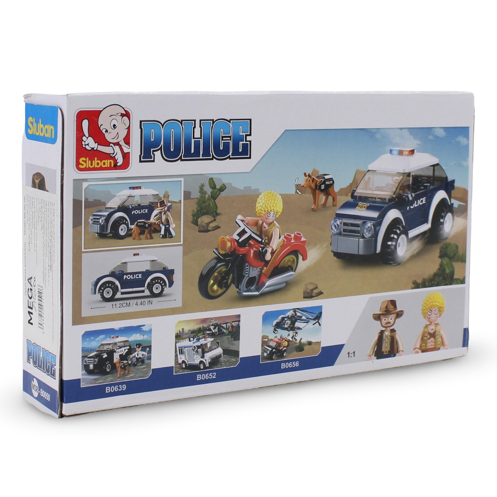 Sluban Police Off-Road Vehicle Building Blocks Set - 106 Pcs