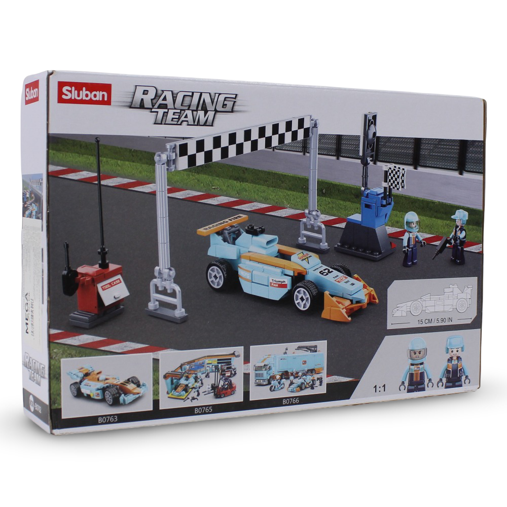Sluban Racing Team F1 Small Circuit Building Blocks Set - 210 Pcs