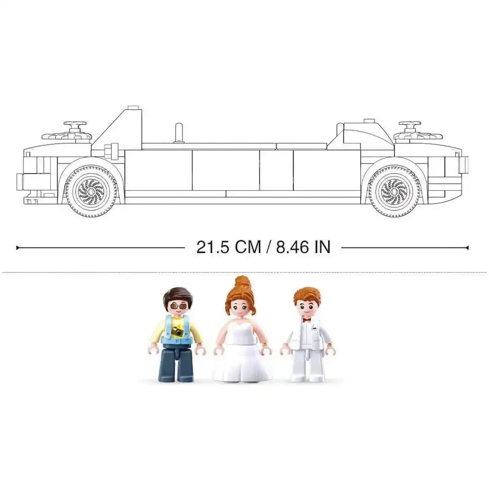 Sluban Girls Dream Limousine Building Blocks Set - 204 Pcs