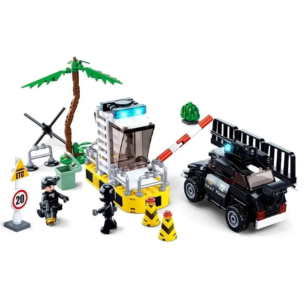 Sluban Police Border Control Building Blocks – 373 Pieces