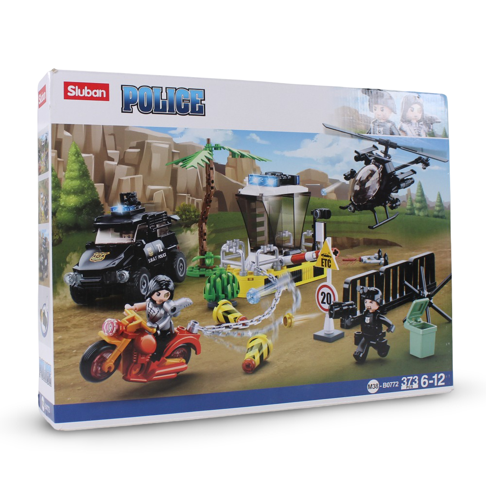 Sluban Police Border Control Building Blocks – 373 Pieces