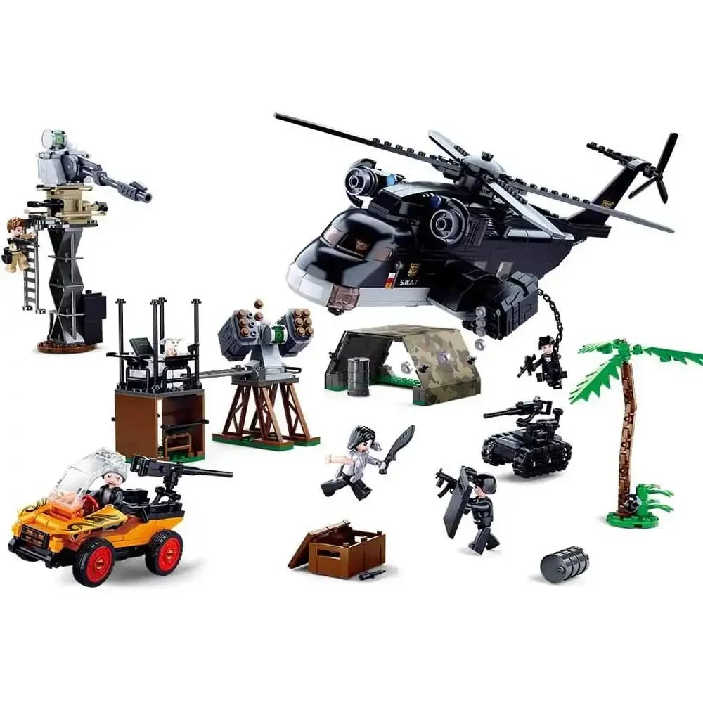 Sluban Police Den Attack Building Blocks – 830 Pieces