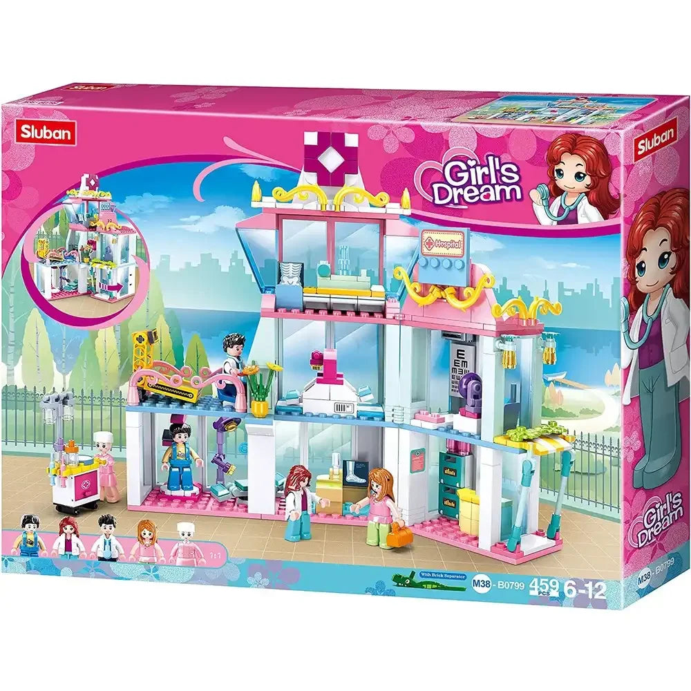 Sluban Girls Dream Hospital Building Blocks – 459 Pieces