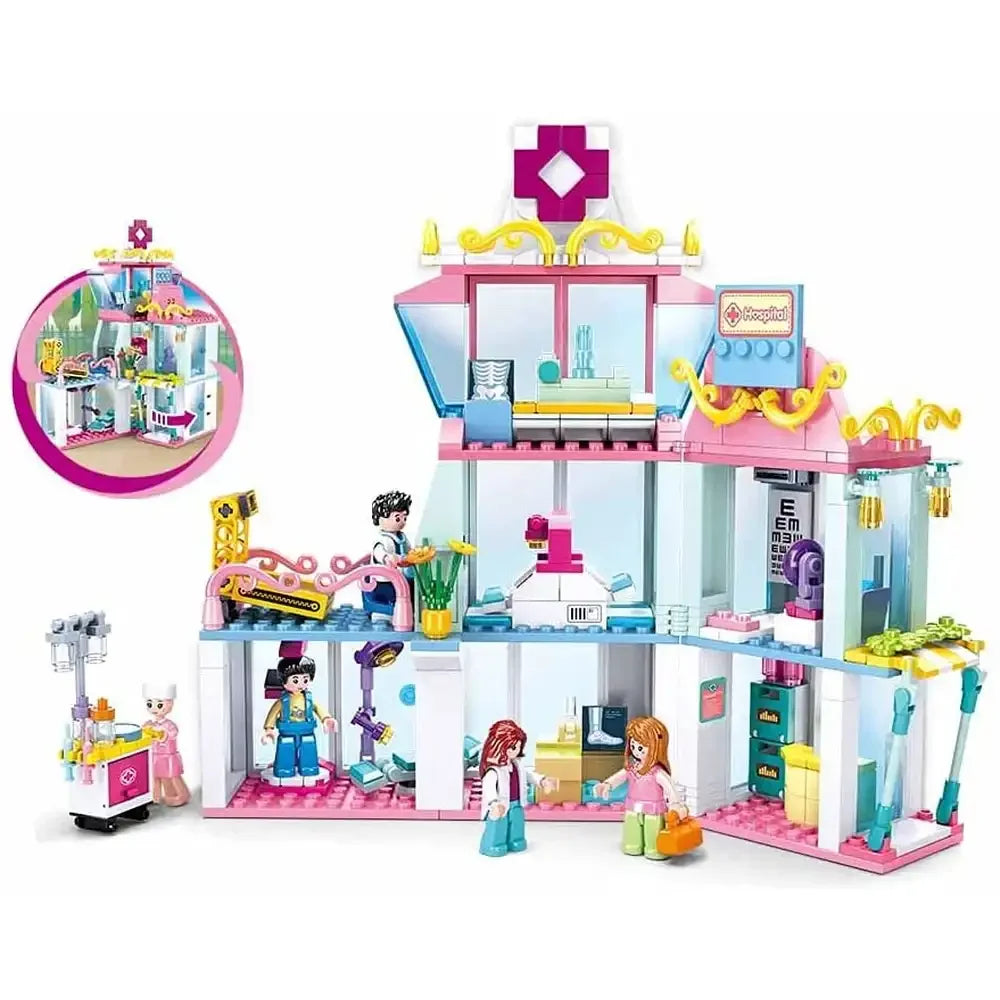 Sluban Girls Dream Hospital Building Blocks – 459 Pieces