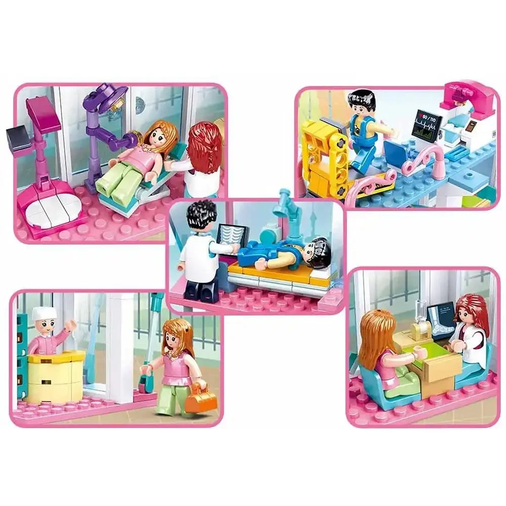 Sluban Girls Dream Hospital Building Blocks – 459 Pieces