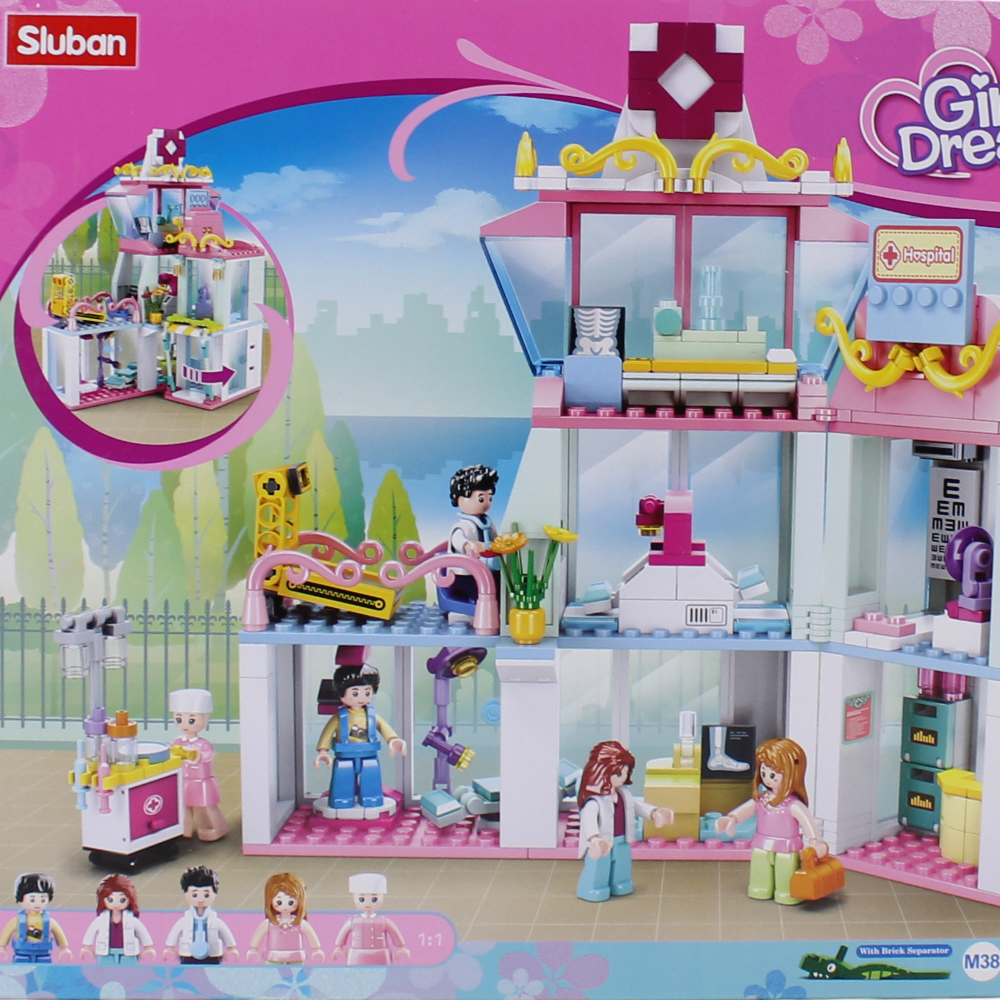 Sluban Girls Dream Hospital Building Blocks – 459 Pieces