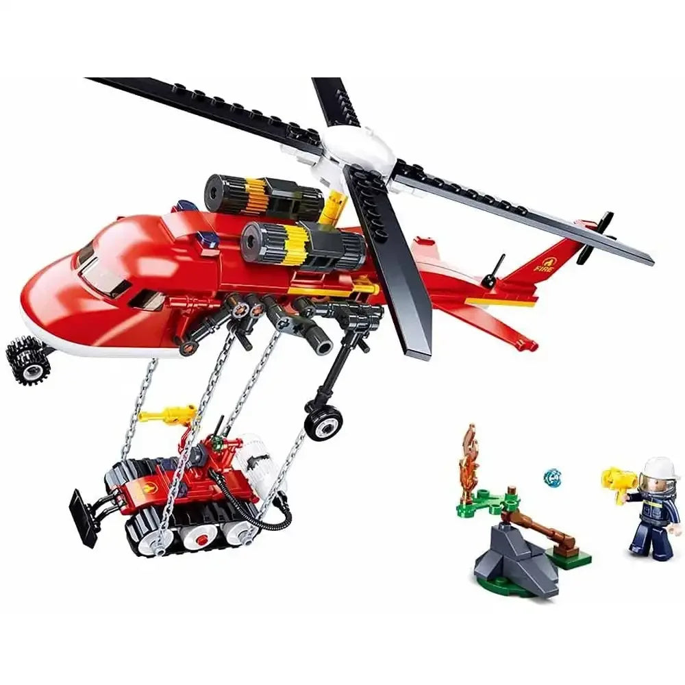 Sluban Fire Helicopter Building Blocks Set – 325 Pieces