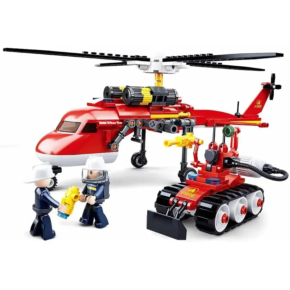 Sluban Fire Helicopter Building Blocks Set – 325 Pieces